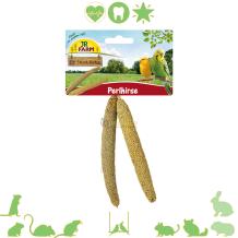 JR Farm Parelgierst 40gr - Natuurlijk Snackplezier voor Knaagdieren!